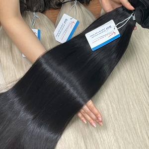 ¡Producto superior! Extensiones de cabello de trama de piel a mano vietnamita listas para enviar cabello liso natural de lujo en varios colores - Product Image 2