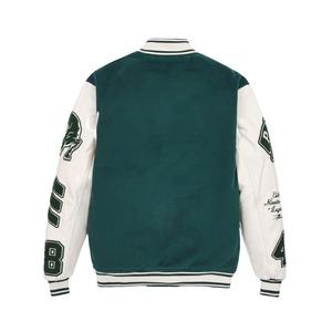 Hermosa chaqueta de lana deportiva personalizada para hombre al por mayor, chaqueta universitaria de color sólido, Letterman diseño informal, primavera recubierta de Pakistán - Product Image 2