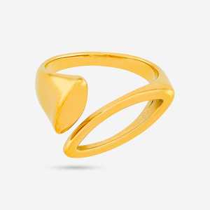 Glamorous <b>Gold</b>-Plated Stainless Steel Number Fashion <b>Ring</b> for Gift Giving - Product Image 4