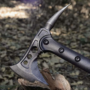 Hacha Táctica Multifuncional de Doble Hoja Hongrui, Acero con Alto Contenido de Carbono, Herramienta Industrial para Bricolaje, Campismo, Caza y Supervivencia al Aire Libre - Product Image 2