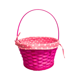 Cestas de almacenamiento de bambú de cosecha tejidas a mano con patrones de Flores tradicionales Cesta de almacenamiento de frutas artesanal Cesta de regalo - Product Image 1