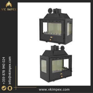 Caissons de combustion à bois élégants de 10,3 kW de qualité standard avec une consommation de carburant de 3.3 kg/h Poêles au design élégant à bas prix - Product Image 3