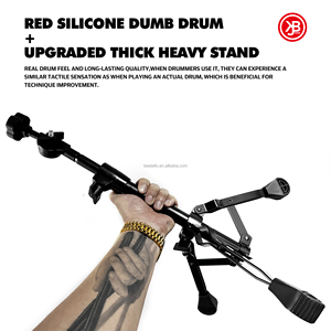 Beatello JBK Wholesale 12 Inch Rubber Drum <strong>Practice</strong> <strong>Pads</strong> <strong>Practice</strong> Silent Drum <strong>Pad</strong> Rubber Kit Set with Stand - Product Image 4