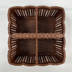 Panier artisanal de quatre pièces qui transporte charme et commodité partout Options personnalisables disponibles - Product Image 4