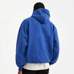 100% Cotton Luxury Boxy Fit Blank <b>Oversized</b> 450 Gsm <b>Fleece</b> <b>Hoodie</b> with Custom Embroidered Screen Print Logo for <b>Men</b> Hoodies - Product Image 2