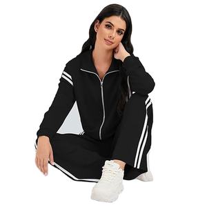 Haute qualité conception personnalisée femmes costume d'échauffement nouveauté professionnel respirant polaire solide motif toile tissu - Product Image 3