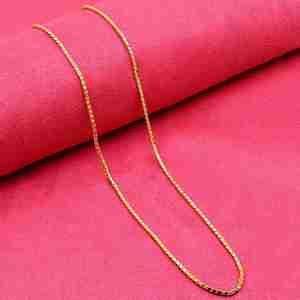 Collares de Cadena de Caja para Mujer, de Lujo, Chapados en Oro Micro de 14K, 18K y 24K, al por Mayor - Product Image 1