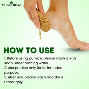 เครื่องขัดเท้าทำจากดินเผาธรรมชาติเครื่องกำจัดผิวที่ตายแล้วเป็นมิตรกับสิ่งแวดล้อมผลิตภัณฑ์สมุนไพรบริสุทธิ์ - Product Image 3