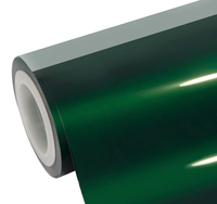 Enveloppe de vinyle de voiture vert foncé métallique brillante auto-cicatrisante anti-rayures Film de protection de peinture en PVC résistant aux UV Fonction de changement de couleur