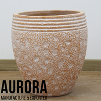 Vases en fibrociment écologiques et abordables pour la maison et le jardin - Fabrication artisanale durable et légère avec trous de drainage