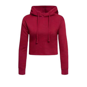 Alta calidad personalizado pulóver Crop Top Sudadera con capucha para mujer transpirable ligero de talla grande para Yoga hecho en Pakistán al por mayor - Product Image 2