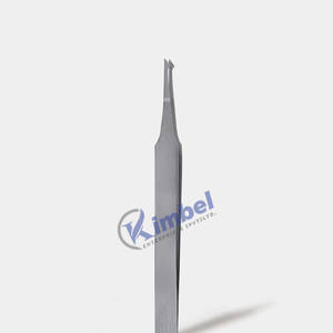 Pince à épiler personnalisée à pointe droite Silver Pro de haute précision pour extensions de cils volumineux avec logo personnalisé - Product Image 5