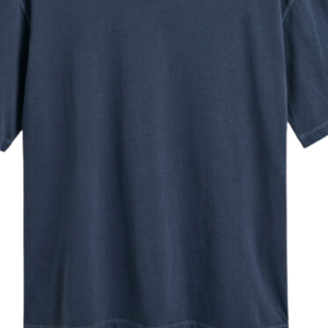 T-shirt oversize en coton lourd délavé bleu marine pour homme, streetwear de haute qualité, logo personnalisé, fournisseur d'usine OEM, décontracté - Product Image 6