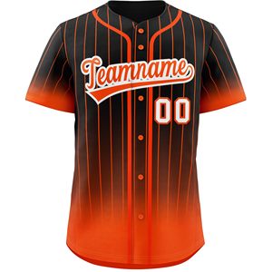 Camiseta de béisbol para hombre, personalizable, nombre del equipo, cuello en V, botones, manga corta, tela transpirable, absorbe la humedad - Product Image 1