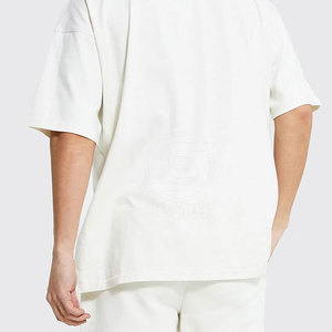 เสื้อยืดผู้ชายพิมพ์ลายโลโก้ตามสั่งขายส่ง แขนสั้น สวมใส่สบาย ผ้าฝ้าย 100% ทรงหลวม สไตล์ดิสเทรส - Product Image 5