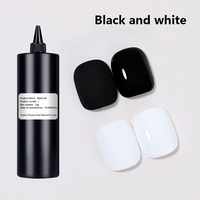 Nail Art Designs Couleur Gel Polish Inodore Semi-Permanent Gel Fournisseur Joli Très Noir Et Blanc Ongles Gel Polish Set