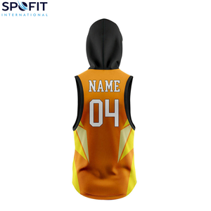 Maillot de compression sans manches à capuche 7v7, haute qualité, grande taille, respirant, uniforme facile à porter, maillot de football américain - Product Image 5
