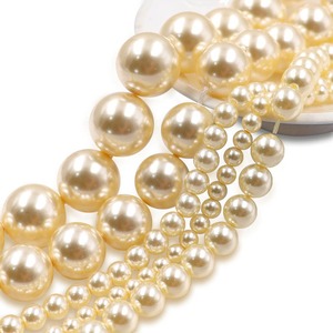 Precio al por mayor, cuentas de piedra Natural coloridas de alta calidad, perlas de concha de cristal, perlas de cristal de marfil sueltas para hacer rosarios - Product Image 5