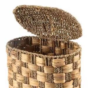 Panier de jacinthe d'eau en gros fait à la main léger durable panier décoratif écologique pour l'organisation du salon - Product Image 3