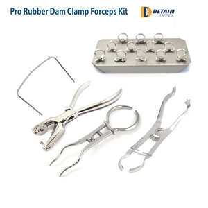 Presa de goma para cervecero Dental de 17,5 cm, pinzas de abrazadera restauradoras, fuente de alimentación Manual, herramientas de laboratorio de odontología, Kit de Sutur, instrumento médico - Product Image 4