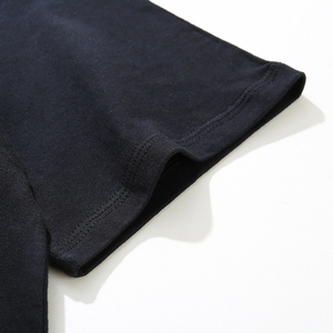 Unisex 100% Cotton Woven T-Shirts Men's Quick Dry Sports <b>Tshirts</b> Custom Sublimation Printing Solid Pattern Logo Loose Low Price - Product Image 5