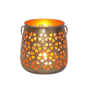 Textured Design Wedding Metal Votive <b>Candle</b> Holder <b>Tea</b> Light Holder Elegant Lantern Container Stylish <b>Candle</b> Decor - Product Image 4