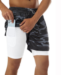 Pantalones Cortos Deportivos para Hombre con Forro de Compresión, 7 Pulgadas de Largo - Product Image 4