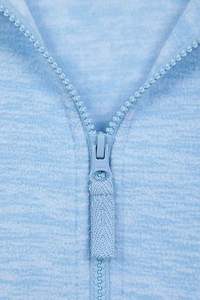 Sweat-shirt pour femmes personnalisé OEM en molleton à fermeture éclair complète léger pour femmes - Product Image 5