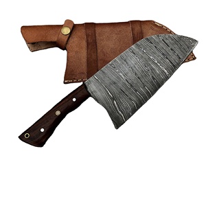 Cuchillo Bowie de Caza de Acero Inoxidable de Alta Calidad con Mango de Madera, Funda de Cuero y Hoja de Punta Fija para Exteriores - Product Image 3