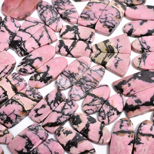 Approvisionnement direct d'usine Rhodonite paire de pierres précieuses Cabochons en vrac pierres naturelles pour collier fait main Bracelet fabrication de bijoux - Product Image 4