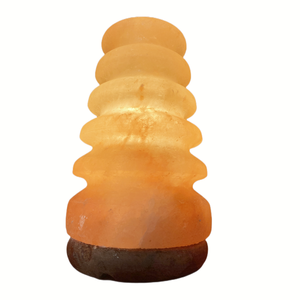 Lampe de sel de roche en cristal naturel de l'Himalaya en forme de coeur rouge rose naturel paquet complet cordon électrique et ampoule matière organique - Product Image 4