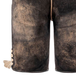 Mejor diseño de cuero genuino Hombres Pantalones cortos bávaros de moda OEM Fabricante Nueva tendencia High Street Style para adultos - Product Image 5