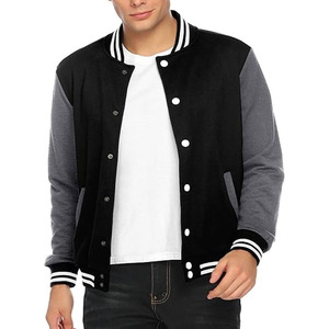 Chaqueta Universitaria de Cuero con Logotipo Bordado, Estilo Bomber, para Unisex, Nueva Llegada - Product Image 1