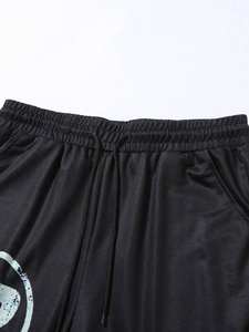 ชุดวอร์มเสื้อยืดแขนยาวและกางเกงขาบานแขนยาวลายกราฟิกสีเขียวแบบมีเชือกรูดออกแบบโลโก้ได้ตามต้องการ - Product Image 4