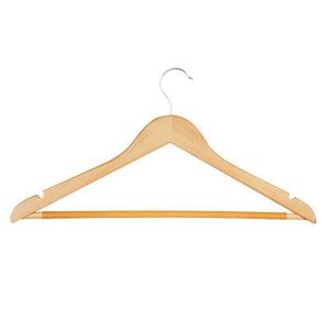 DRIVEN <b>COAT</b> HOT SELLING WHOLESALE <b>WOODEN</b> HANGERS for Displaying Clothes Bags in Kitchen Wardrobe or Bathroom - Product Image 1