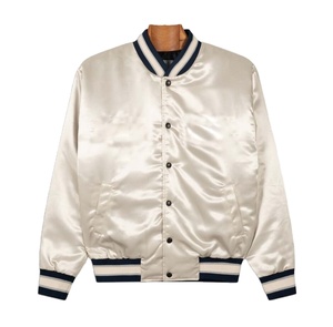 Nueva chaqueta de baloncesto de talla grande a la moda para hombre, chaqueta universitaria de satén de seda transpirable con bordado relleno de algodón para invierno - Product Image 5