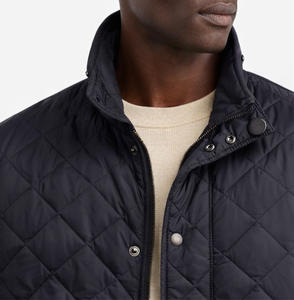 Chaqueta Acolchada Ligera para Hombre, Logotipo Bordado Personalizado, Estilo Americano, Chaqueta de Trabajo Aislada, Cierre de Botones a Presión, Acolchado Cálido - Product Image 6