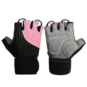 Gants de musculation demi-doigt d'entraînement pour hommes et femmes Polyester matériel Palm Support Protection Gants de gymnastique - Product Image 4