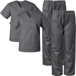 Plus Size Unisex Denim Hospital <b>Scrubs</b> <b>Sets</b> for Women Medical Nursing <b>Scrubs</b> - Product Image 4