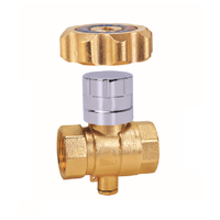 1/2 "1 InchBrass Ball Valve Vanne à bille verrouillable avec serrure magnétique pour compteur d'eau