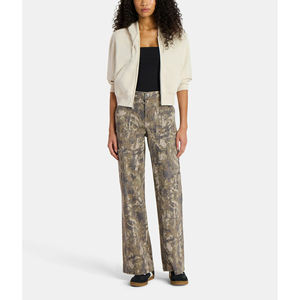 Pantalon cargo ample à jambe droite pour femmes, doux, confortable, taille mi-haute, pantalon décontracté pour tous les jours - Product Image 5