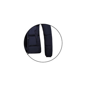 Chaqueta acolchada de burbujas de invierno Unisex, decoración de piel de oveja con capucha transpirable, logotipo personalizado, cuello con cremallera, estilo informal de punto - Product Image 6