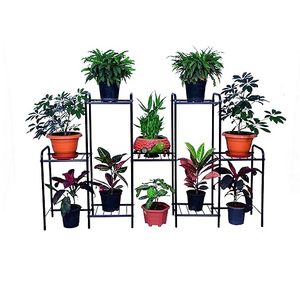 Wholesale Flower <b>Pot</b> Metal Modern planter <b>stand</b> with 7 Tier decorative design - Product Image 2