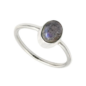 แหวนเพชรลาบราดอไรต์ธรรมชาติเหมาะสำหรับสวมใส่ในชีวิตประจำวันเครื่องประดับแฮนด์เมดเงินแท้925ราคาโรงงานโดยตรง - Product Image 1