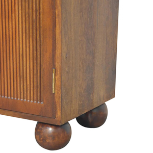 Mueble de Madera Maciza con Puertas con Patrón de Arco Ranurado para Almacenamiento en la Sala de Estar - Product Image 5