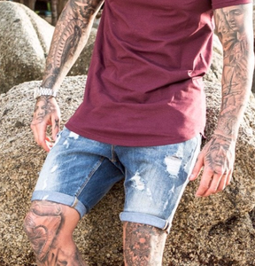 เสื้อยืดคอกลมสำหรับผู้ชายระบายอากาศได้ดีสีเบอร์กันดี - Product Image 6