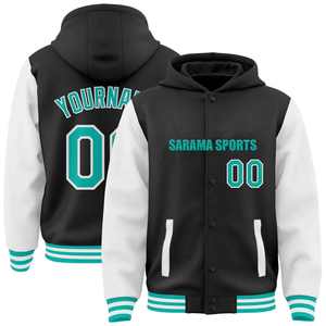 Veste d'hiver à manches longues pour homme en taille plus, personnalisée, coupe-vent, veste universitaire à capuche cousue, vente en gros - Product Image 1