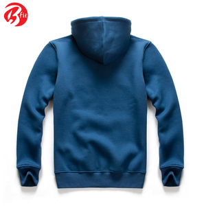 Sudaderas con capucha de gran tamaño de manga larga con cremallera de color sólido para hombre - Product Image 2