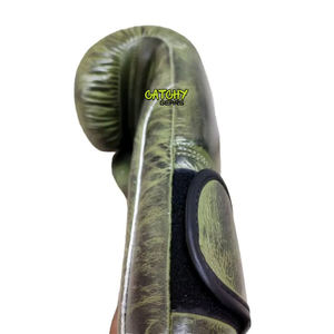 Gants de boxe en cuir PU pour hommes et femmes, vente en gros OEM, pour entraînement, sparring, kickboxing, équipement de gym - Product Image 4