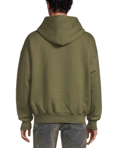 Sweat à capuche personnalisé 50% coton 50% polyester 300g polaire hiver OEM logo imprimé grande taille pour hommes marque privée anti-rétrécissement coupe régulière - Product Image 6